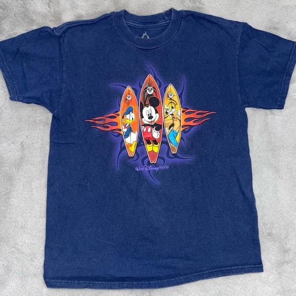 Hanes Other - 🏄♂️Kids Disney World Blue Graphic T-Shirt